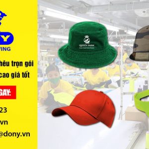 Bảng giá gia công nón in thêu logo tại tpHCM